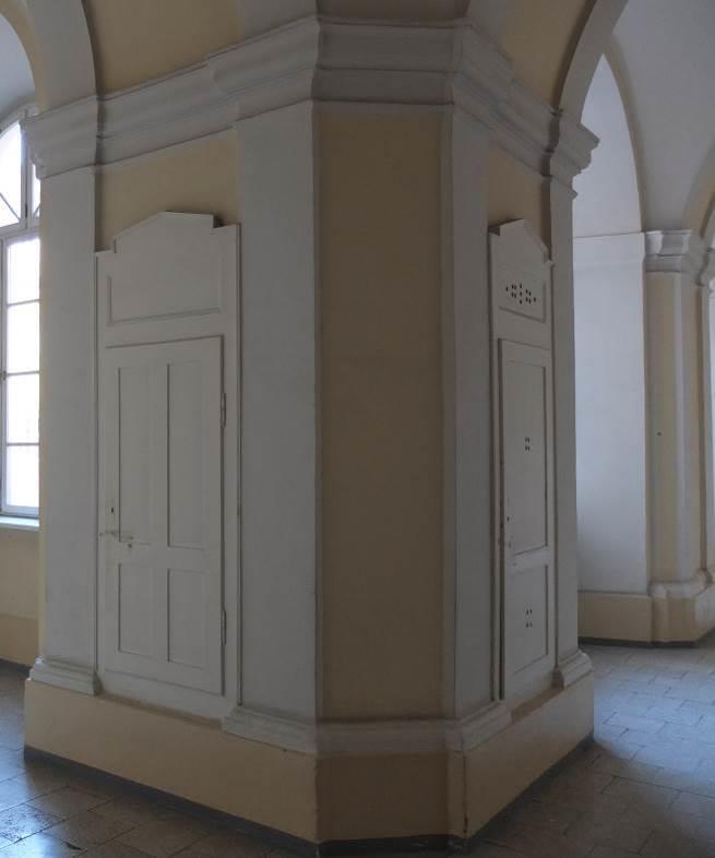 Nr Warstwy Faza chronologiczna Szafki wnękowe na skrzyżowaniu korytarzy 4bi 4c widok ogólny.