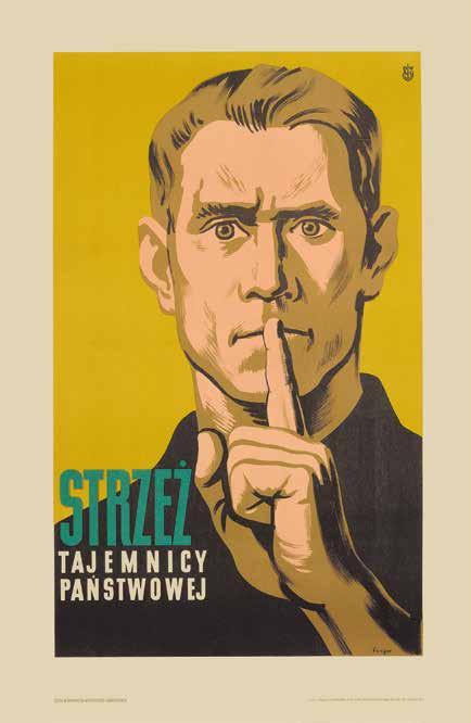 7 Strzeż tajemnicy państwowej, 1951, offset, 100 65,5 cm, wyd.