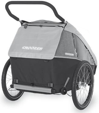 Z wózkiem w drodze Croozer Kid Croozer Kid Plus Korzystanie z oświetlenia Aby używać wózka jako przyczepki rowerowej przy złej widoczności, po zmroku lub w ciemności, należy go wyposażyć w