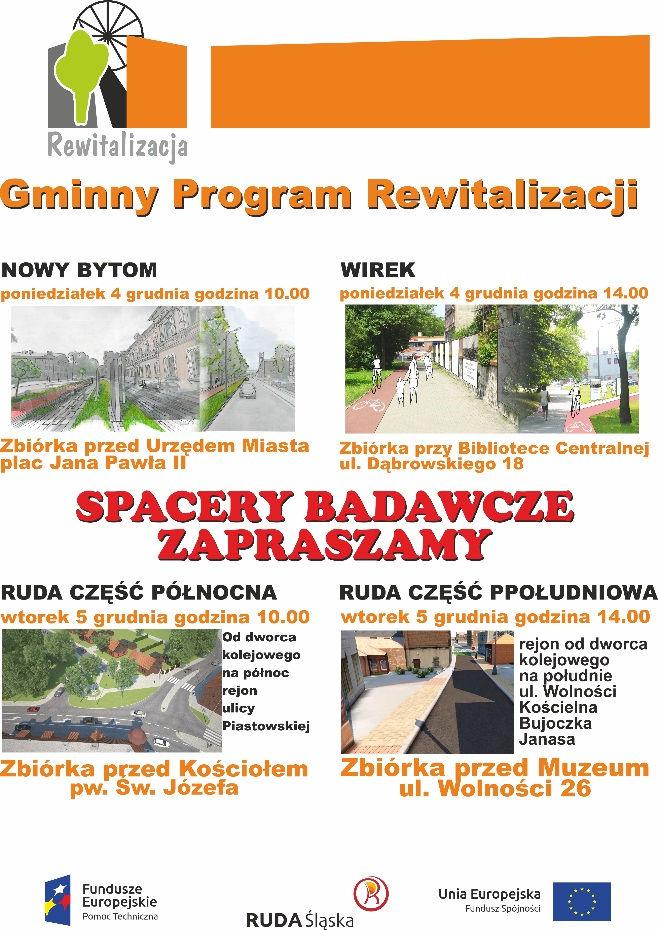 Swoim zasięgiem spacer obejmował północną część dzielnicy od dworca kolejowego w rejonie ul. Piastowskiej. W tym samym dniu (zbiórka przed Muzeum Miejskim, ul.