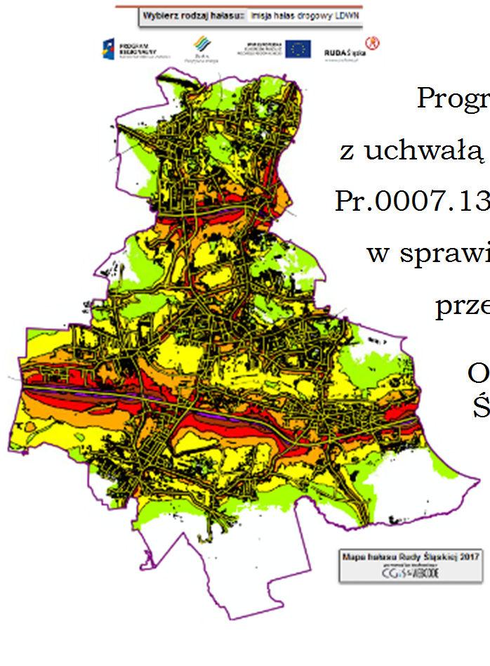 2.12. Zachowane dopuszczalne poziomy hałasu 2.12.1. Realizacja Programu Ochrony Środowiska przed hałasem dla Miasta Ruda Śląska.