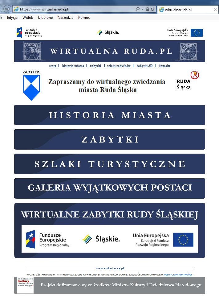 Udostępniono na stronie www.wirtualnaruda.pl informacje na temat obiektów zabytkowych oraz skany archiwalnych akt budowlanych. Ponadto na stronie internetowej www.mkzruda.