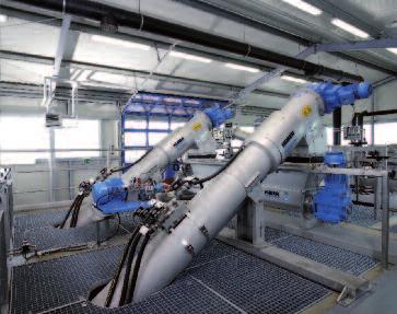 Mechaniczne oczyszczanie ścieków HUBER Sito Membranowe ROTAMAT RoMem Pro do usuwania materiałów włóknistych i włosów pod prąd w reaktorze membranowym Redukcja BZT i ChZT Bezpieczny transport skratek