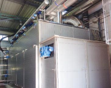 WASTE WATER Solutions Suszenie osadów HUBER Belt Dryer BT Wydajność do to 6 t/h na linię Odparowanie wody do4 t/h na linię bezpyłowy, wysokoefektywny proces niski przepłayw powietrza wylotowego