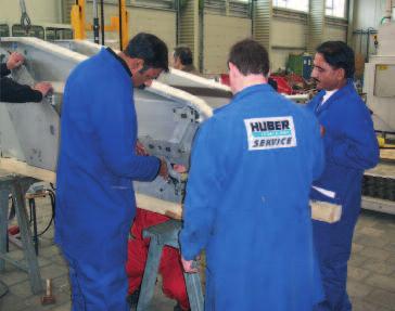 WASTE WATER Solutions Globalny serwis HUBER Service Serwis remontowy Często tańszym rozwiązaniem jest wyremontowanie istniejącego systemu niż zakup nowego.