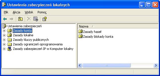 Zasady zabezpieczeń lokalnych Windows XP zawiera szereg przystawek do konsoli MMC, które ułatwiają zarządzanie obiektami GPO.