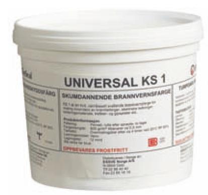 Farba Universal KS 1 nie posiada własności higroskopijnych, dlatego nie potrzebuje ochronnej warstwy lakieru.