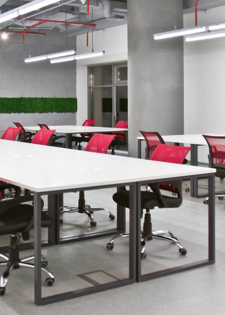 Office refurbishment Office premises can be refurbished and given a fresh new look in a relatively short time.