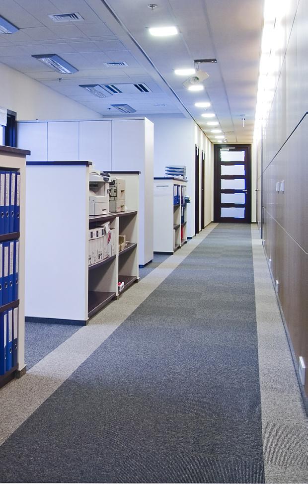 Implementation stage: raised floor partition walls, drywall finishing glass partition walls, moveable partition walls installation of low-voltage fire alarm and audible warning systems electrical