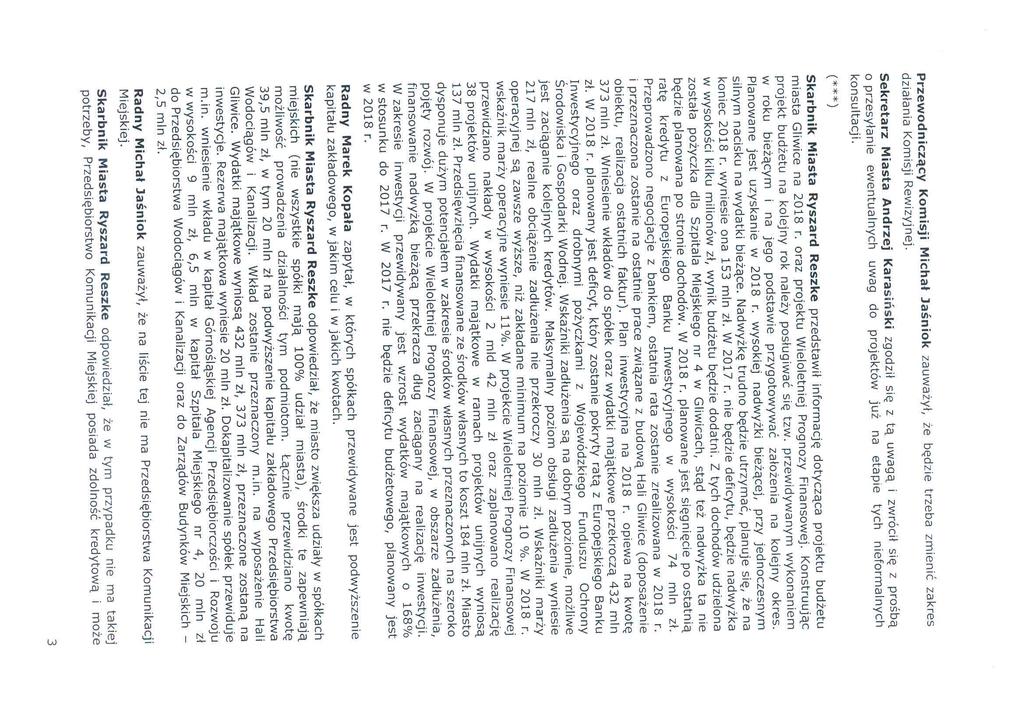 Przewodniczący Komisji Michał Jaśniok zauważył, że będzie trzeba zmienić zakres działania Komisji Rewizyjnej.