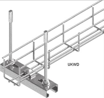 Korytk sitkowe - elementy montżowe Uchwyt UKWD SGKM6x6 UKWD UKWD kpl. 0,0 906900 00 3 0 ZASTOSOWAIE Mocownie korytek sitkowych KDS35, KSG35 i KWDS6060 do wysięgników WW..., WPS..., WPTS.