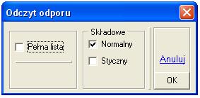 W kaŝdym przypadku odpór będzie rysowany jako rzędna odkładana prostopadłe do osi elementu. Opcją Skala.