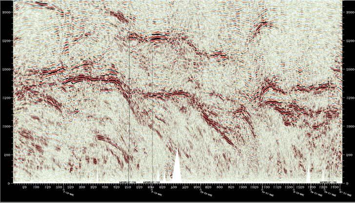 Rozwi¹zania inwersji by³y ka dorazowo edytowane w celu uzyskania prêdkoœci maj¹cych realne odzwierciedlenie geologiczne. A) B) Fig. 6.