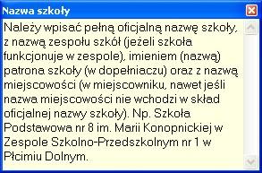 Wprowadzanie i edycja danych. Po wejściu do programu ukaże się okno umożliwiające wprowadzanie i edycję danych. Zawiera ono trzy zakładki: Szkoła, Oddziały, Uczniowie (Rys. 6). Rys.