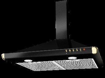 : 95 mm, 1 filtr aluminiowy, wyciąg lub pochłaniacz, realna wydajność: 150 m 3 /h, filtr węglowy - opcjonalnie, głośność 54-64 db kod