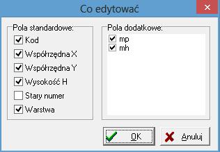 Podane informacje można wydrukować bezpośrednio na domyślnej drukarce. 5.7 Co edytować?