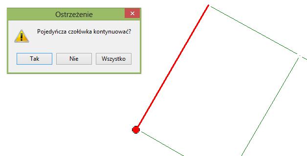 Aby to narzędzie zadziałało prawidłowo musimy wcześniej ustalić typ warstwy na jakiej narysowaliśmy