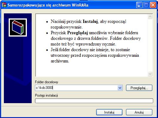 4 Edycja listy lokatorów przy pomocy programu ResidentsList 4.1 Instalacja oprogramowania Oprogramowanie dostępne jest w postaci samorozpakowującego się archiwum.
