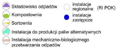 źródło: Plan Gospodarki Odpadami Województwa Łódzkiego 2012. Miasto Rawa zlokalizowana jest w obrębie Regionu III. W skład ww.