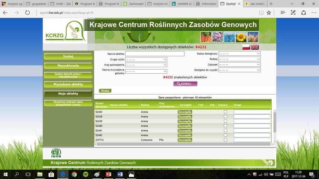 Baza EGISET -