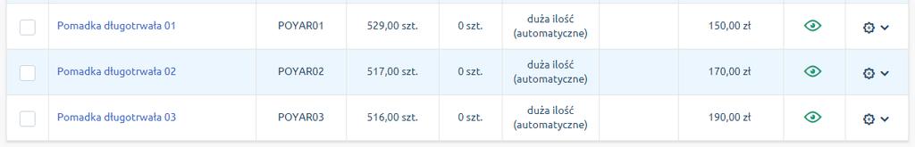 Składniki tego zestawu są towarami, które są synchronizowane w sklepie Shoper i znajdują się w nim.
