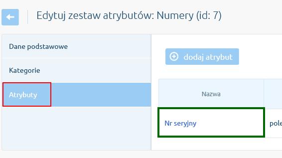 Od teraz w kartotece towarów (na zakładce własne) będą widoczne wcześniej utworzone pola własne.