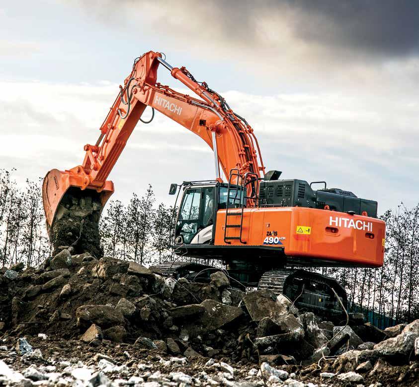 Seria ZAXIS-6 KOPARKA HYDRAULICZNA Kod modelu : ZX490LCH-6 Moc znamionowa silnika : 270