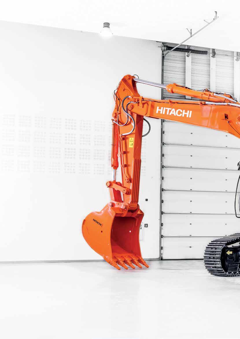 POTRZEBA PERFEKCJI Koparka Hitachi ZX490LCH-6 stanowi wynik wielu dziesięcioleci ciągłego rozwoju prowadzonego w największej na świecie fabryce koparek w Japonii.