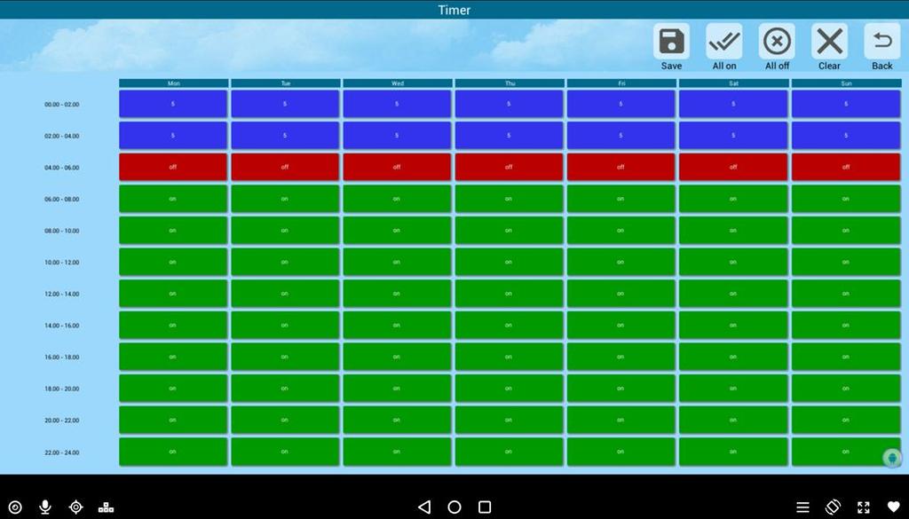 ! W menu timer kotła