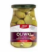 g 200 g 144 9 590437840774 Oliwki zielone drylowane nadziewane czosnkiem Green olives stuffed with garlic Oliwki