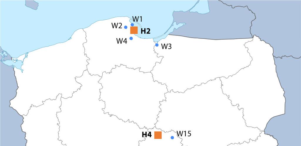 8. PRAKTYCZNY PRZYKŁAD ZASTOSOWANIA METODY 8.1 Dane wejściowe Na potrzeby studium przypadku przyjęto, że przedmiotem analizy będzie obszar Polski.