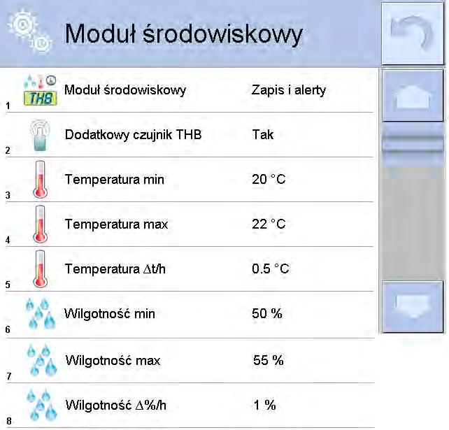 Wejść w <Moduł środowiskowy> i przypisać mu parametry warunków środowiskowych.
