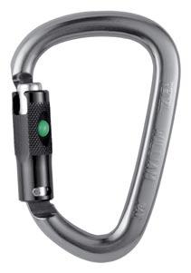 A md BALL-LOCK A md TRIACT-LOCK A md SCREW-LOCK Am D M34 SL - M34 TL - M34 BL Karabinek asymetryczny z blokadą Przeznaczony przede wszystkim do wpinania przyrządów (zaciskowych, itd.).