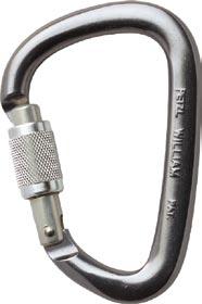 OK TRIACT-LOCK OK SCREW-LOCK OK M33 SL/SLN - M33 TL/TLN Karabinek symetryczny z blokadą Dzięki owalnemu kształtowi optymalnie współpracujący z przyrządami (bloczki, przyrządy zaciskowe,