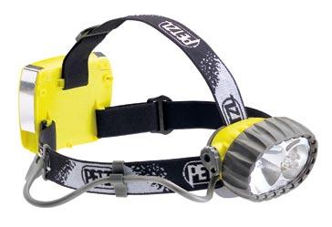 OŚWIETLENIE - PRODUKTY Latarki czołowe z podwójnym źródłem światła DUO ATEX LED 5 E61L5 3 Przeciwwybuchowa, szczelna latarka czołowa, z podwójnym źródłem światła: 1 mocna dioda / 5 LED Uniwersalna: -