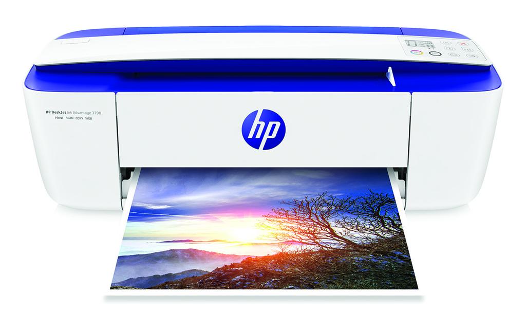 Dane techniczne Urządzenie wielofunkcyjne HP DeskJet Ink Advantage 3790 Drukowanie bezprzewodowe dopasowane do Twojego budżetu, stylu i dostępnej przestrzeni To najmniejsze na świecie