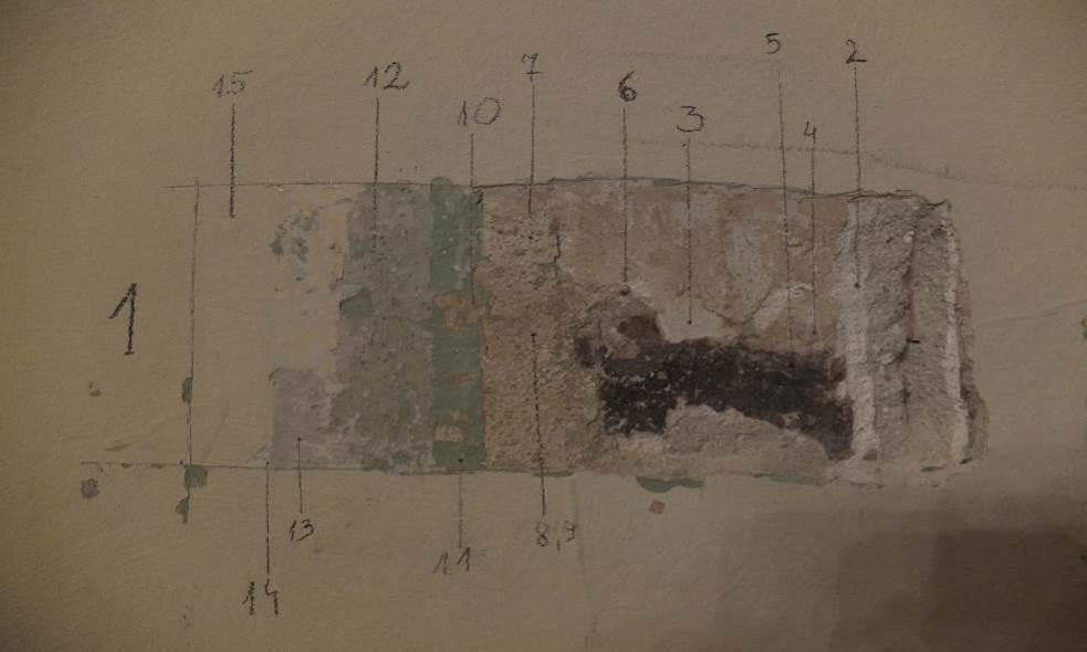 Faza chronologiczna ODKRYWKA Nr 1 (ściana) 15 Farba (akrylowa?