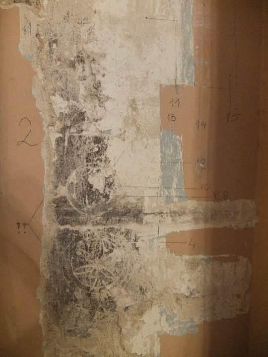 Faza chronologiczna ODKRYWKA Nr 2 i 2a (ściana) 15 Farba XII 14 Farba różowa X 13 Farba niebieska Arctis 80 12