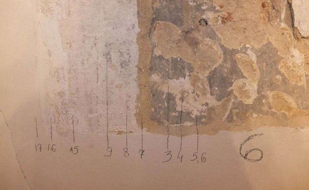 Faza chronologiczna ODKRYWKA NR 6 (ściana) 17 Farba biała, kolor Hellweiss XII 16 Farba biała, kolor Marmorweiss XI 15 Farba tłusta (?