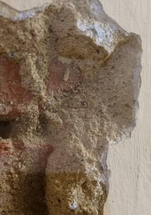 kwarcowy), nieco mniejszą ilość spoiwa wapiennego niż w próbce nr 12, oraz