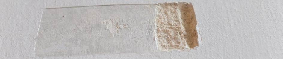 kleju III 3 Klej 2 Tynk D2 1 Mur ceglany I ODKRYWKA Nr 2 wnęka okienna 4 Warstwa malarska