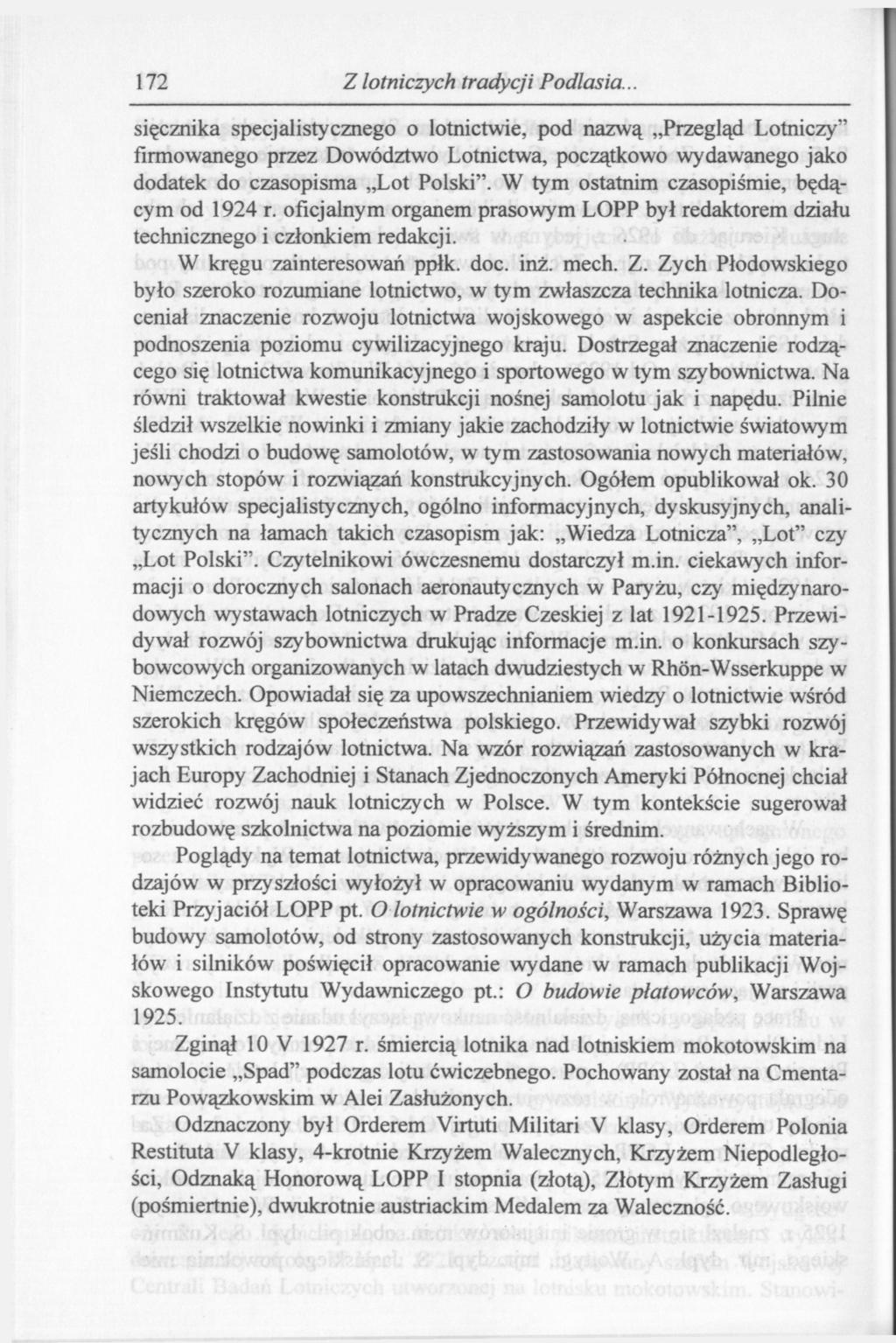 172 Z lotniczych tradycji Podlasia.