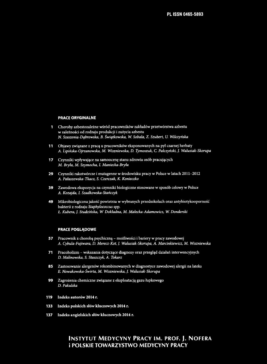 Konieczko 39 Zawodowa ekspozycja na czynniki biologiczne stosowane w sposób celowy w Polsce A. Kozajda, I.