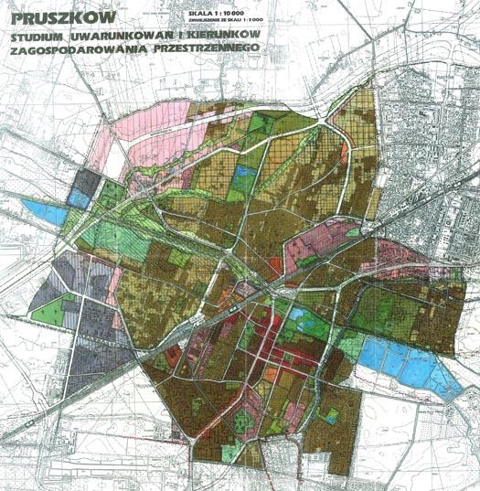 PLANOWANI PRZSTRZNN W GMINI MIASTO PRUSZKÓW RYSUNK-STUDIUM UWARUNKOWAŃ I KIRUNKÓW ZAGOSPODAROWANIA PRZSTRZNNGO MIASTA PRUSZKOWA -ROK 2000 Źródło; Studium uwarunkowań-www.pruszkow.
