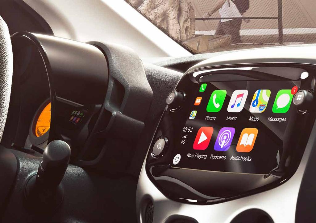 BĄDŹ W ZASIĘGU Inteligentne, bezpieczne i proste w użyciu rozwiązanie umożliwiające zintegrowanie smartfonu z AYGO stanie się Twoim najlepszym pilotem, który zapewni Ci