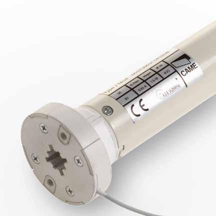 2,1 EDISON B3 Ø 25 12 V DC Elektroniczny ogranicznik krańcowy enkoderowy Odbiornik radiowy 433,92 MHz Możliwość używania w pełnym trybie bezprzewodowym. Kompatybilny z nadajnikami z serii KLT.