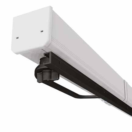 VOILÀ SYSTEM DO OKIENNIC 24 V DC Stopień ochrony IP44 Sterowanie ruchem za pomocą enkodera Regulacja prędkości Napęd zewnętrzny do okiennic i żaluzji skrzydłowych.