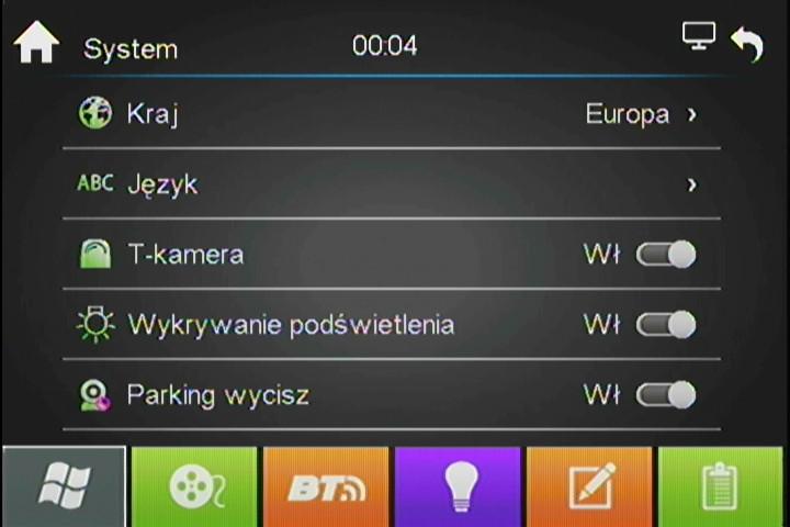 REGULACJA JASNOŚCI EKRANU Kolejne ostanie dotknięcie >>> załącza menu Jasność ekranu (rys 8), obracając regulatorem głośności (13) zmniejszasz lub zwiększasz jasność ekranu.