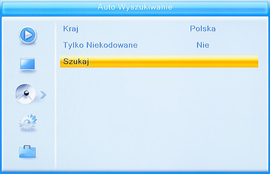 Instrukcja obsługi Menu instalacja Ustawienia systemu Z menu głównego należy wybrać opcję Ustawienia systemu.