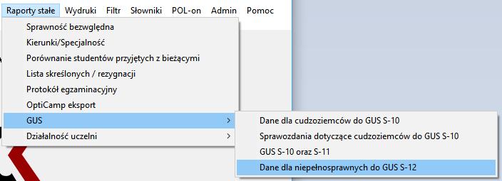 1b) Dodawanie informacji o niepełnosprawności w oknie: Dane niepełnosprawnych studentów oraz doktorantów do